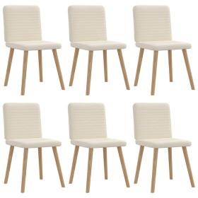 Sillas de comedor 6 unidades lino de , Sillas de comedor - Ref: Foro24-3315525, Precio: 310,81 €, Descuento: %