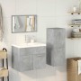 Juego muebles de baño 4 pzas madera contrachapada gris hormigón de , Muebles de baño - Ref: Foro24-3324902, Precio: 249,82 €,...