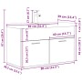 Mueble de baño con lavabo incorporado y grifo roble Sonoma de , Muebles de baño - Ref: Foro24-3325015, Precio: 229,54 €, Desc...
