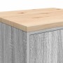 Armario de garaje de madera maciza pino gris Sonoma 60x51x85 cm de , Armarios industriales - Ref: Foro24-860576, Precio: 91,3...