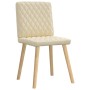 Sillas de comedor 4 unidades tela color crema de , Sillas de comedor - Ref: Foro24-3315228, Precio: 199,30 €, Descuento: %