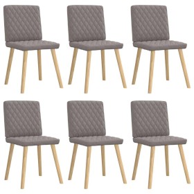 Sillas de comedor 6 unidades de tela gris taupe de , Sillas de comedor - Ref: Foro24-3315497, Precio: 297,73 €, Descuento: %