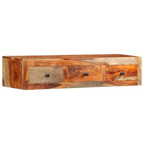 Mesa consola de pared madera maciza de acacia 100x25x20 cm en Mesas auxiliares | Comprar online en Foru.es