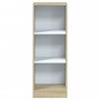 Estantería de 3 niveles madera blanco roble Sonoma 40x24x109 cm de , Librerías y estanterías - Ref: Foro24-800833, Precio: 50...