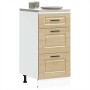 Mueble bajo de cocina porto roble sonoma madera reconstituida de , Armarios de cocina - Ref: Foro24-854223, Precio: 89,39 €, ...
