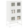 Aparador de acero blanco 68x39x123 cm de , Aparadores - Ref: Foro24-853355, Precio: 136,43 €, Descuento: %