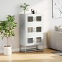 Aparador de acero blanco 68x39x123 cm de , Aparadores - Ref: Foro24-853355, Precio: 136,43 €, Descuento: %