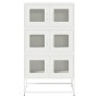 Aparador de acero blanco 68x39x123 cm de , Aparadores - Ref: Foro24-853355, Precio: 136,43 €, Descuento: %