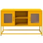 Mueble para TV de acero amarillo mostaza 100,5x39x60,5 cm de , Muebles TV - Ref: Foro24-853383, Precio: 93,10 €, Descuento: %