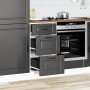 Mueble bajo de cocina Porto madera contrachapada negro de , Armarios de cocina - Ref: Foro24-854221, Precio: 83,39 €, Descuen...
