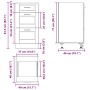 Mueble bajo de cocina Porto madera contrachapada negro de , Armarios de cocina - Ref: Foro24-854221, Precio: 83,39 €, Descuen...