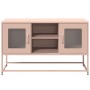Mueble para TV de acero rosa 100,5x39x60,5 cm de , Muebles TV - Ref: Foro24-853381, Precio: 92,90 €, Descuento: %