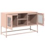 Mueble para TV de acero rosa 100,5x39x60,5 cm de , Muebles TV - Ref: Foro24-853381, Precio: 92,90 €, Descuento: %