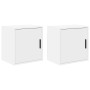 Armarios de pared 2 uds para garaje madera de ingeniería blanco de , Armarios industriales - Ref: Foro24-860626, Precio: 51,4...