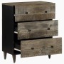 Aparadores 2 uds de madera maciza de mango gris claro de , Taquillas y armarios de almacenamiento - Ref: Foro24-3310016, Prec...