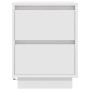Mesilla de noche con luces LED blanca 38x34x50 cm de , Mesitas de noche - Ref: Foro24-861283, Precio: 55,67 €, Descuento: %