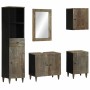 Conjunto de muebles de baño 5 piezas madera maciza de mango de , Muebles de baño - Ref: Foro24-3310021, Precio: 450,80 €, Des...