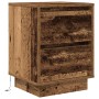 Mesilla de noche con luces LED madera vieja 38x34x50 cm de , Mesitas de noche - Ref: Foro24-861297, Precio: 56,51 €, Descuent...