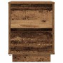 Mesilla de noche con luces LED madera vieja 38x34x50 cm de , Mesitas de noche - Ref: Foro24-861297, Precio: 56,51 €, Descuent...