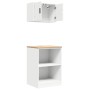 Armarios 2 uds para garaje madera de ingeniería blanco de , Armarios industriales - Ref: Foro24-3328278, Precio: 109,95 €, De...