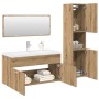 Juego de muebles baño 4 piezas madera ingeniería roble artisan de , Muebles de baño - Ref: Foro24-3328916, Precio: 419,48 €, ...