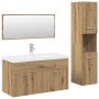 Juego de muebles baño 4 piezas madera ingeniería roble artisan de , Muebles de baño - Ref: Foro24-3328916, Precio: 419,48 €, ...