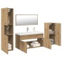 Juego de muebles baño 5 piezas madera ingeniería roble artisan de , Muebles de baño - Ref: Foro24-3328914, Precio: 438,89 €, ...
