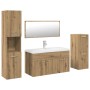 Juego de muebles baño 5 piezas madera ingeniería roble artisan de , Muebles de baño - Ref: Foro24-3328914, Precio: 438,89 €, ...