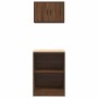 Armarios 2 uds para garaje madera ingeniería marrón roble de , Armarios industriales - Ref: Foro24-3328284, Precio: 102,92 €,...