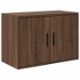 Armarios 2 uds para garaje madera ingeniería marrón roble de , Armarios industriales - Ref: Foro24-3328284, Precio: 102,92 €,...