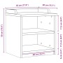 Banco de recibidor SANDNES madera maciza de pino 45x40x50 cm de , Bancos para recibidores y almacenamiento - Ref: Foro24-4010...