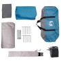 Tienda de campaña familiar túnel 6 personas impermeable azul de , Tiendas de campaña - Ref: Foro24-4009573, Precio: 157,05 €,...