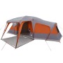 Tienda familiar con porche 9 personas impermeable gris naranja de , Tiendas de campaña - Ref: Foro24-4009586, Precio: 294,54 ...
