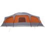 Tienda familiar con porche 9 personas impermeable gris naranja de , Tiendas de campaña - Ref: Foro24-4009586, Precio: 294,54 ...