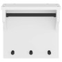 Perchero de pared SANDNES madera maciza pino blanco 43x30x42cm de , Percheros para sombreros y abrigos - Ref: Foro24-4010456,...