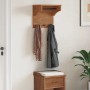 Perchero de pared SANDNES madera maciza pino 43x30x42cm de , Percheros para sombreros y abrigos - Ref: Foro24-4010454, Precio...