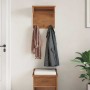 Perchero de pared SANDNES madera maciza pino 43x30x42cm de , Percheros para sombreros y abrigos - Ref: Foro24-4010454, Precio...