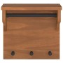 Perchero de pared SANDNES madera maciza pino 43x30x42cm de , Percheros para sombreros y abrigos - Ref: Foro24-4010454, Precio...