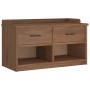 Banco de recibidor SANDNES madera maciza de pino 87x40x50 cm de , Bancos para recibidores y almacenamiento - Ref: Foro24-4010...