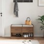 Banco de recibidor SANDNES madera maciza de pino 87x40x50 cm de , Bancos para recibidores y almacenamiento - Ref: Foro24-4010...