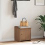 Banco de recibidor SANDNES madera maciza de pino 45x40x50 cm de , Bancos para recibidores y almacenamiento - Ref: Foro24-4010...