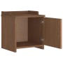 Banco de recibidor SANDNES madera maciza de pino 45x40x50 cm de , Bancos para recibidores y almacenamiento - Ref: Foro24-4010...