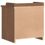 Banco de recibidor SANDNES madera maciza de pino 45x40x50 cm de , Bancos para recibidores y almacenamiento - Ref: Foro24-4010...