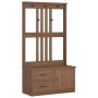 Perchero de entrada SANDENS madera maciza de pino 87x40x159,5cm de , Bancos para recibidores y almacenamiento - Ref: Foro24-4...