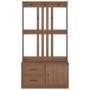 Perchero de entrada SANDENS madera maciza de pino 87x40x159,5cm de , Bancos para recibidores y almacenamiento - Ref: Foro24-4...