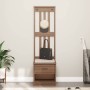 Perchero de entrada SANDENS 45x40x159,5cm madera maciza de pino de , Bancos para recibidores y almacenamiento - Ref: Foro24-4...