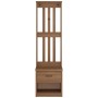 Perchero de entrada SANDENS 45x40x159,5cm madera maciza de pino de , Bancos para recibidores y almacenamiento - Ref: Foro24-4...