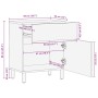 Mesita de noche madera maciza de mango 50x33x60 cm marrón de , Mesitas de noche - Ref: Foro24-4017728, Precio: 105,92 €, Desc...