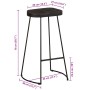 Taburetes de barra 45x40x78 cm madera maciza de mango de , Taburetes de cocina - Ref: Foro24-4013527, Precio: 122,85 €, Descu...