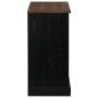 Aparador HALDEN con puerta corredera negro 80x40x80 cm de , Aparadores - Ref: Foro24-4018424, Precio: 217,59 €, Descuento: %